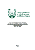 20th International Scientific Conference "Students on Their Way to Science" : (undergraduate, graduate, post-graduate students) : collection of abstracts, April 25th, 2025 / Latvia University of Life Sciences and Technologies. Jelgava : Latvia University of Life Sciences and Technologies, 2025. - 113 pages. 