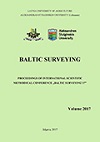 	 Baltic surveying: proceedings / International Scientific Conference of Agriculture Universities of Baltic States. ISSN 2243-5999 (print). ISSN 2243-6944 (online).