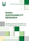Rural Sustainability Research. Former: Proceedings of the Latvia University of Agriculture. Latvia University of Life Sciences and Technologies In partnership with: Paradigm Publishing Services. ISSN: 2256-0939. Volume 54: Issue 349 (December 2025).
