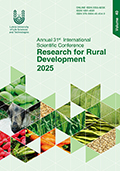 Research for Rural Development 2025 : annual 31st international scientific conference proceedings. Volume 40 / foreword: Natālija Sergejeva ; Latvia University of Life Sciences and Technologies. Jelgava : Latvia University of Life Sciences and Technologies, 2025. 736 pages. ONLINE ISSN 2255-923X. ISBN 97899844549.