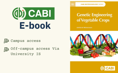 CABI Digital Library E-grāmata - Pritam, K. (2024). Genetic Engineering of Vegetable Crops (P. Kalia (ed.)). CABI. https://doi.org/10.1079/9781800627123.0000