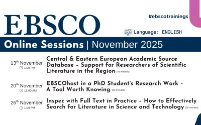 EBSCO Online Sessions | November 2025 at Latvia University of Life Sciences and Technologies