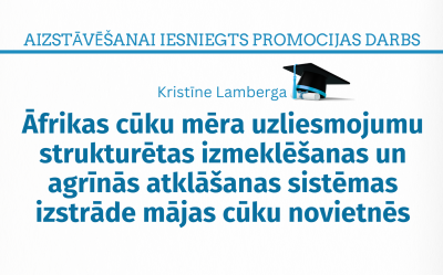 Mg. med. vet. Kristīne Lamberga. Āfrikas cūku mēra uzliesmojumu strukturētas izmeklēšanas un agrīnās atklāšanas sistēmas izstrāde mājas cūku novietnēs = Development of a structured outbreak investigation and early detection framework for African swine fever in domestic pig farms :  promocijas darbs zinātnes doktora grāda (Ph. D.) iegūšanai lauksaimniecības, meža un veterinārās zinātnēs